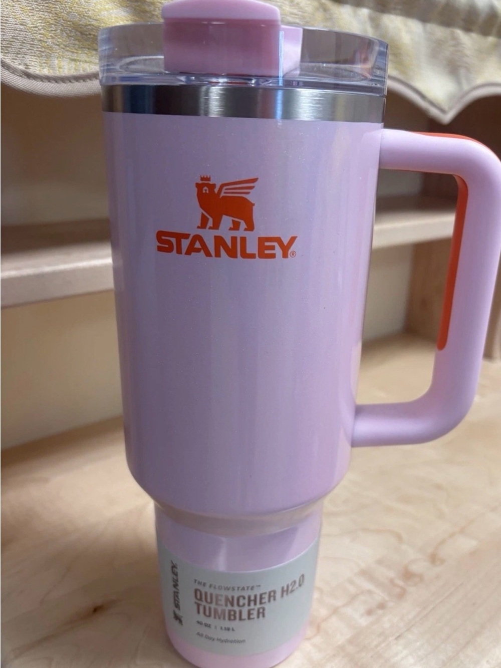NEW Stanley 40 oz Pink Shimmer Quencher H2.0 Tumbler
